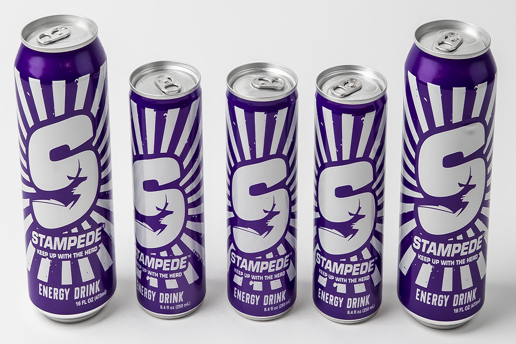 Four cans of Stampede